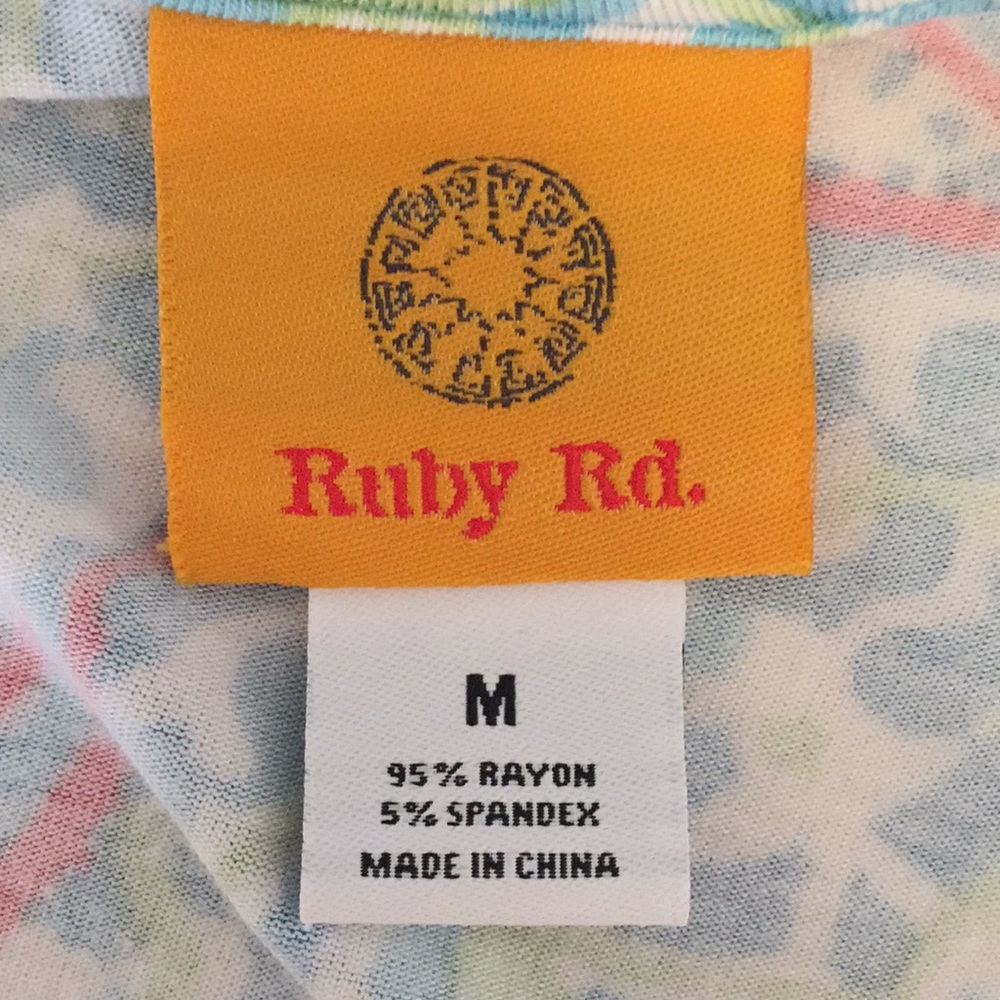 Ruby Rd. Colorful Tunic Top - Picture 5 of 6